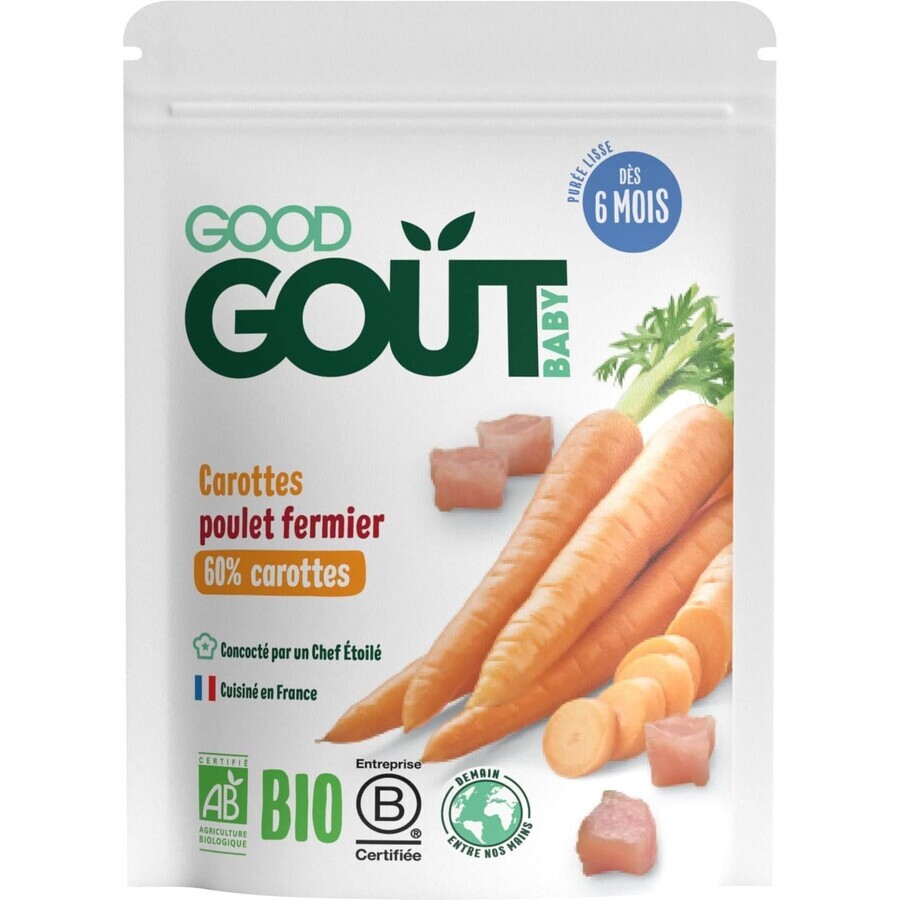 Good Goût Zanahorias ecológicas con pollo de corral 190 g