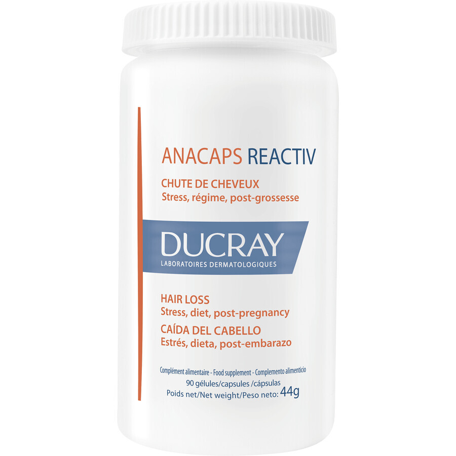 Ducray Anacaps soutien réactif des cheveux 90 gélules