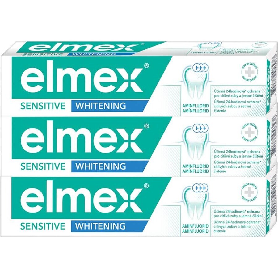 Elmex Sensitive dentifrice blanchissant 3 x 75 ml