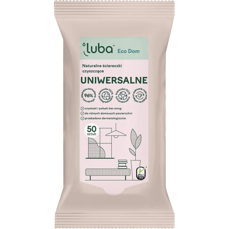 Natural cleaning wipes Luba EKO - universal 50 pcs