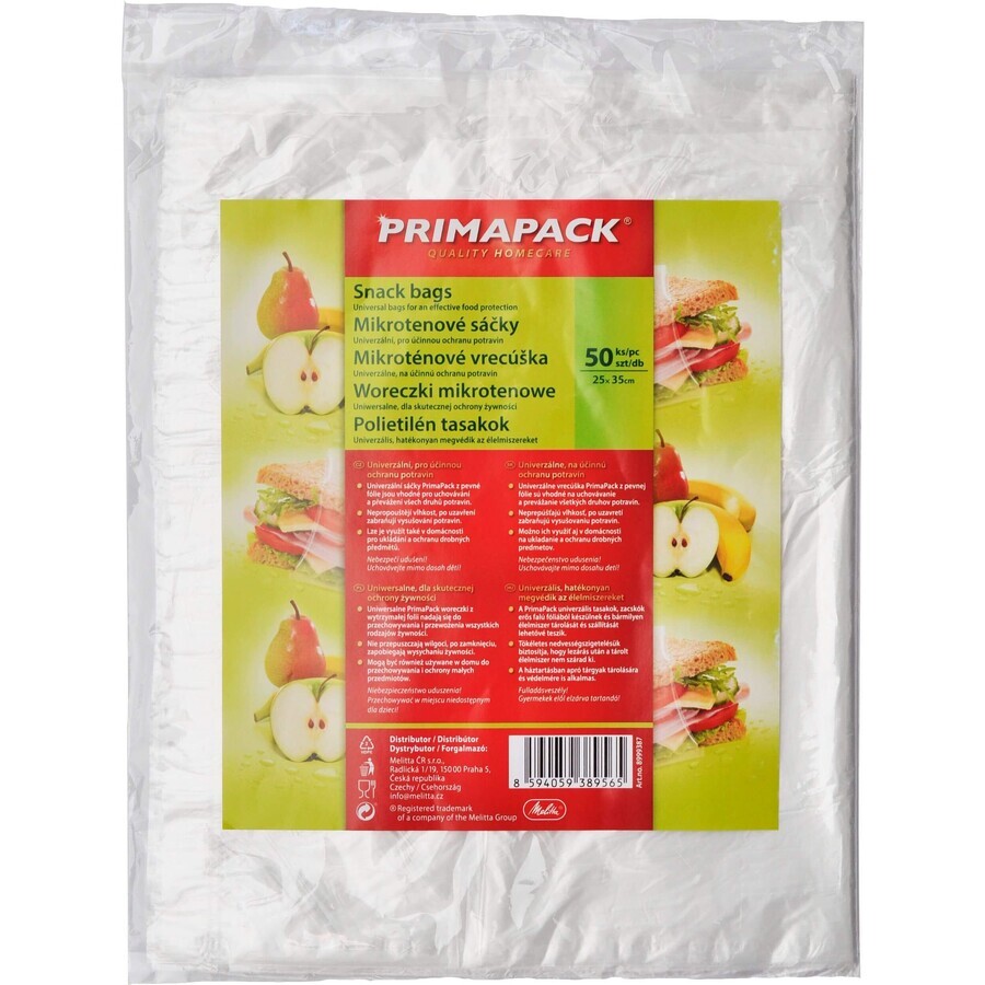 Primapack Microtene pouches 25x35cm 50 pcs