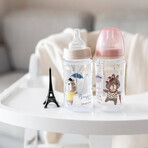 Biberons Canpol EasyStart BONJOUR PARIS BONJOUR PARIS EasyStart Biberon rose 240 ml