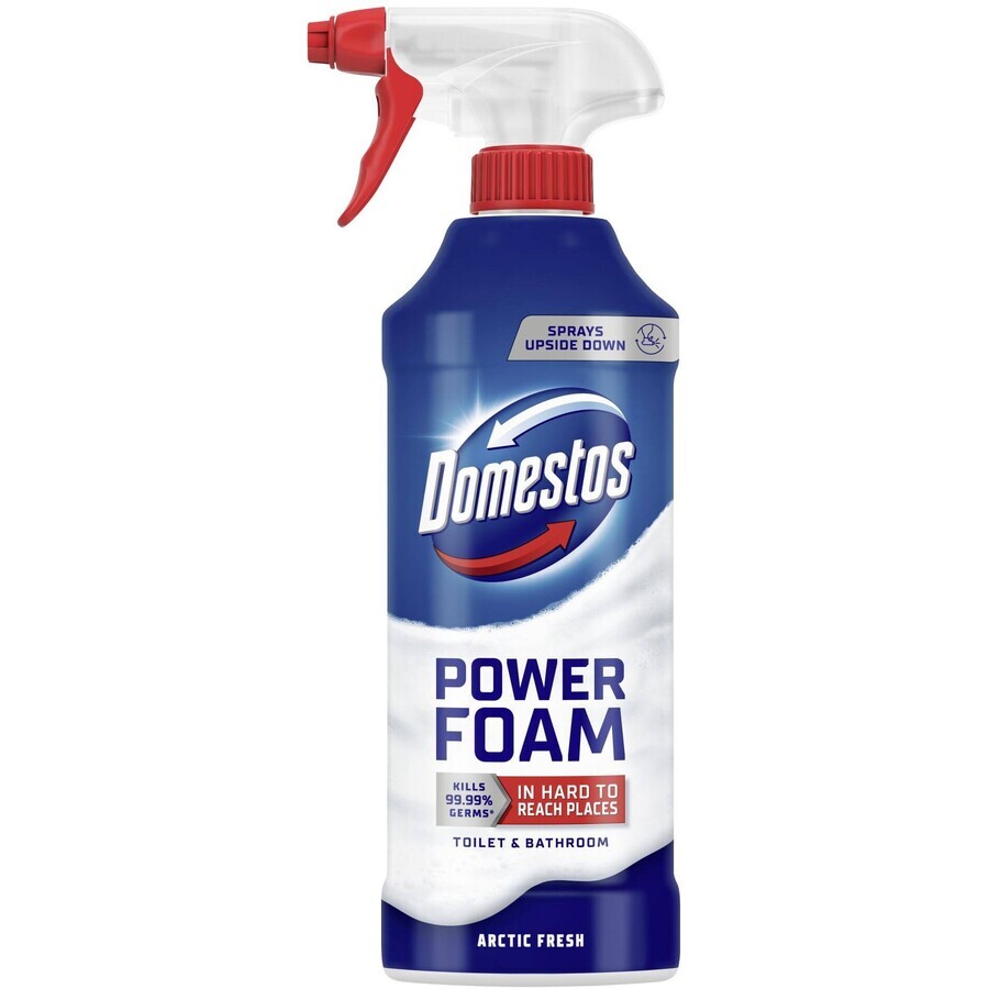 Domestos Power Arctic Foaming Arctic Foaming Toilet and Bathroom Cleaner 435 ml