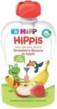 HiPP est un snack 100% fruits (pomme, banane, fraise) en capsule 100 g