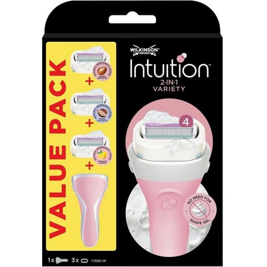 Afeitadora Wilkinson Sword Intuition variety MIX + 3 cabezales de recambio