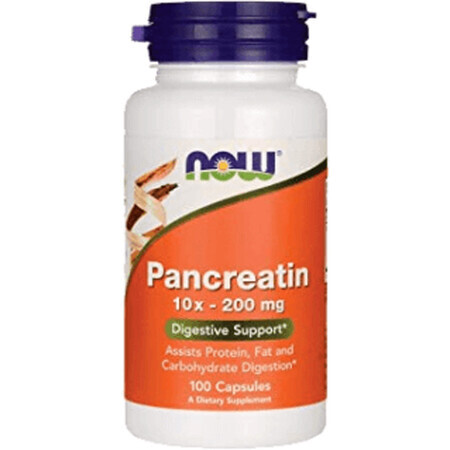 Now Foods Pancreatin 100 gélules