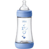 Chicco Perfect5 biberón de silicona, azul 240 ml