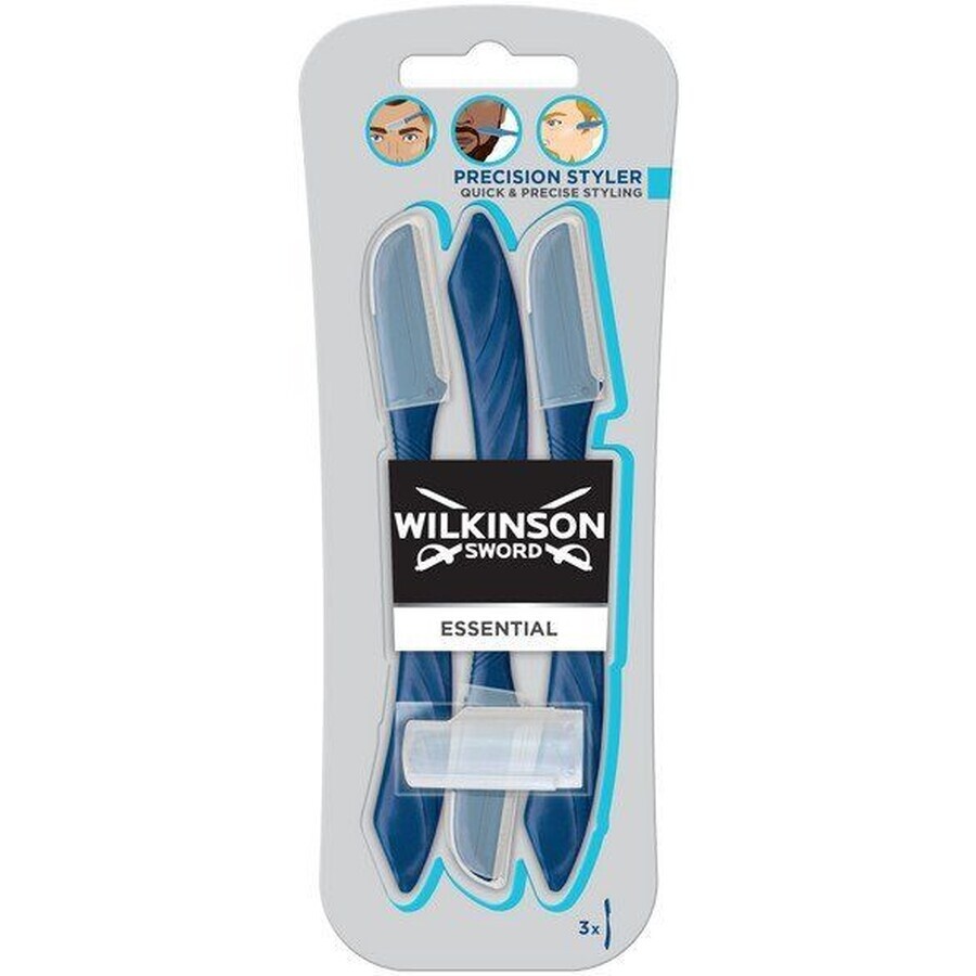 Wilkinson Sword precizie styler bărbați sprâncene și barbă aliniator 3 buc