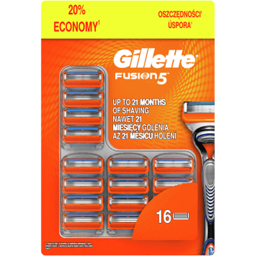 Têtes de rechange Gillette Fusion 16 pcs