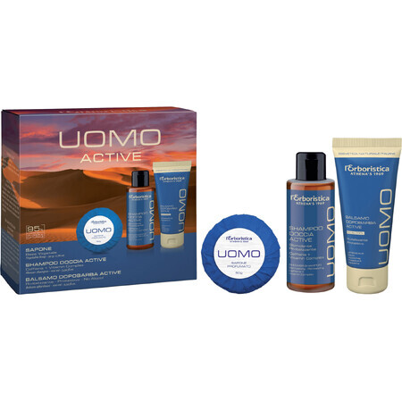 Erboristica Cosmeticaset UOMO Active voor heren 3 stuks