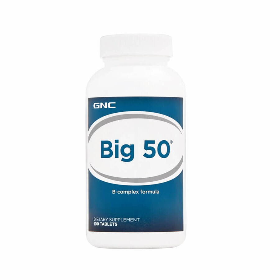 B-Complex Big 50 (050867), 100 comprimés, GNC