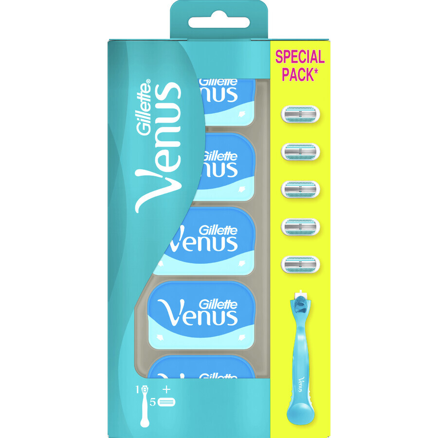 Gillette Venus Venus Smooth Razor + 5 shaving heads