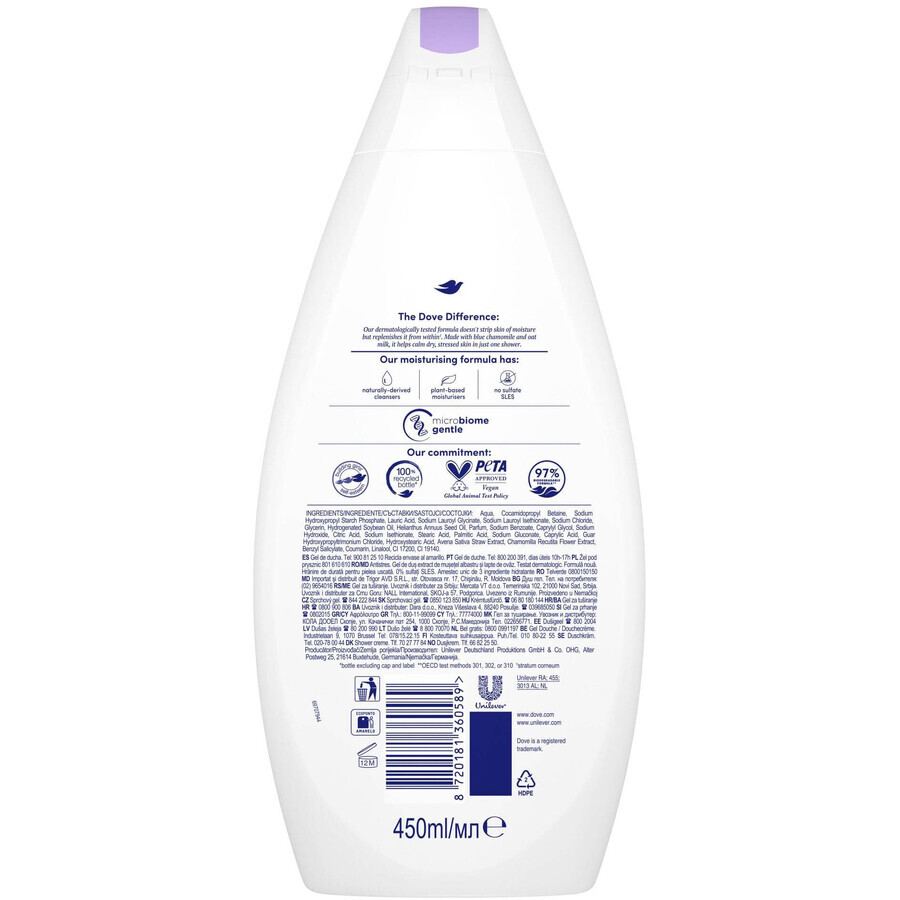 Dove Antistress Douchegel 450 ml