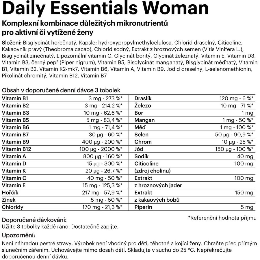 Flow Daily Essentials Woman 90 gélules