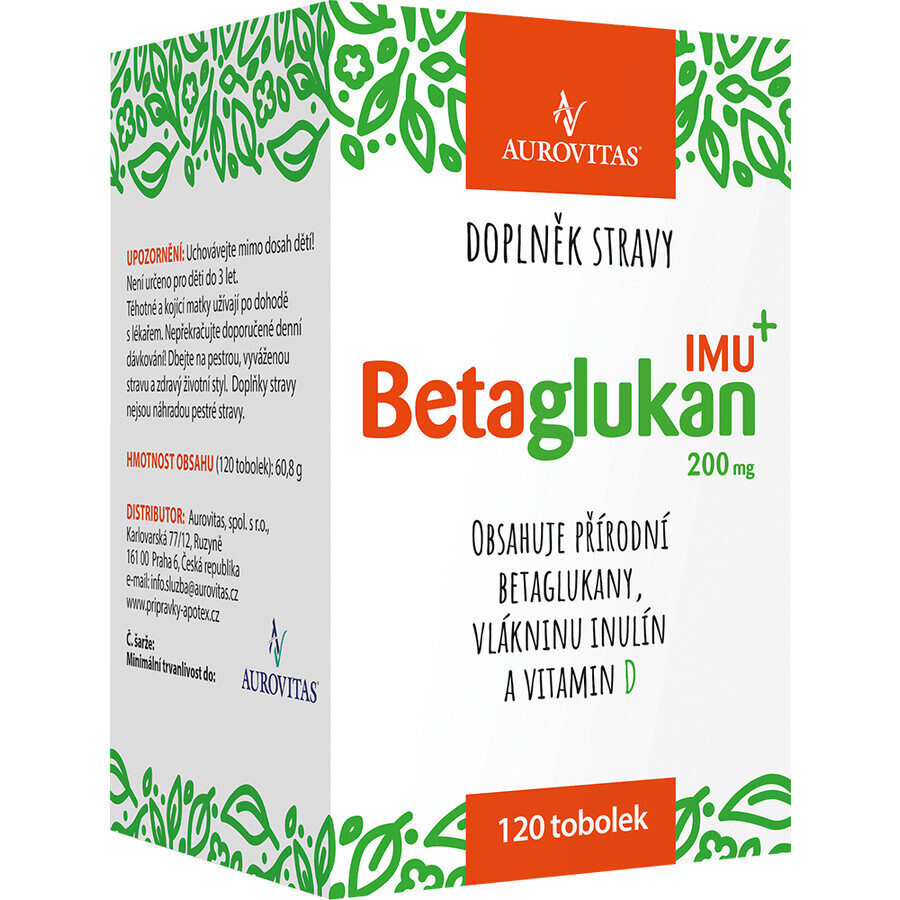 Betaglucan IMU 200mg 120 harde capsules