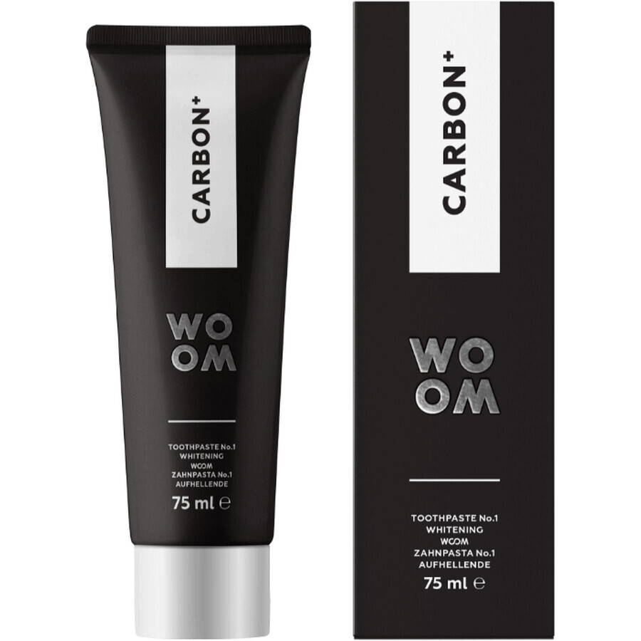 Woom Carbon+ Dentifrice noir 75 ml