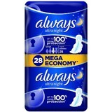 Serviettes hygiéniques Always Ultra Night 28 pcs