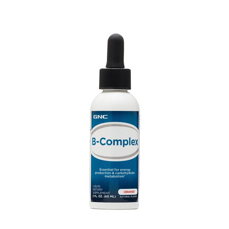 B-COMPLEX liquide saveur orange (705815), 60 ml, GNC