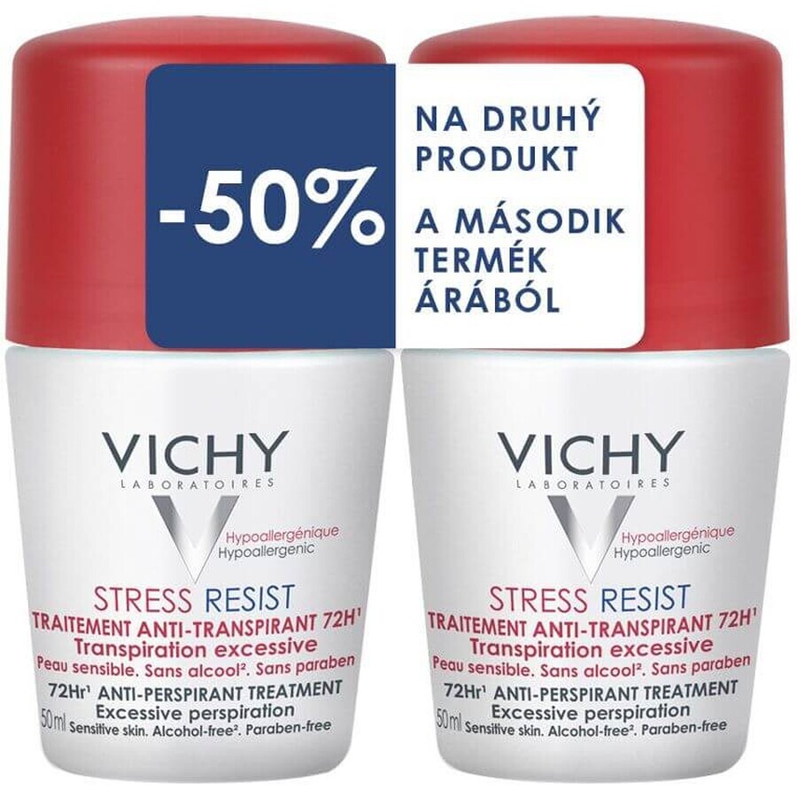 Vichy Antitranspirante Stress Resist 72h Antitranspirante Roll-on 2 x 50 ml