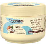 Erboristica Masque instantané pour cheveux secs et abîmés à l'huile de coco et au monoï 200 ml