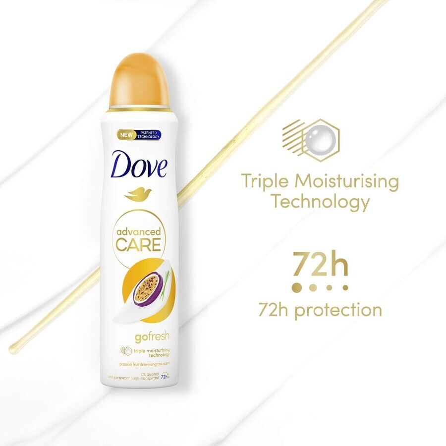 Dove Advanced care Maracuja & Citroengras anti-transpirant spray 150 ml