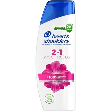 Head & Shoulders Smooth & Silky 2in1 shampooing antipelliculaire 330 ml