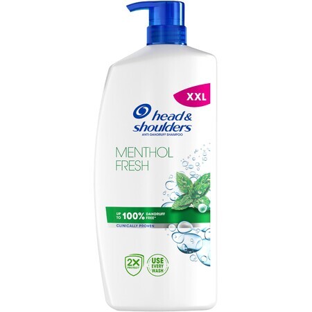 Head & Shoulders Shampooing antipelliculaire Menthol Fresh, 800 ml