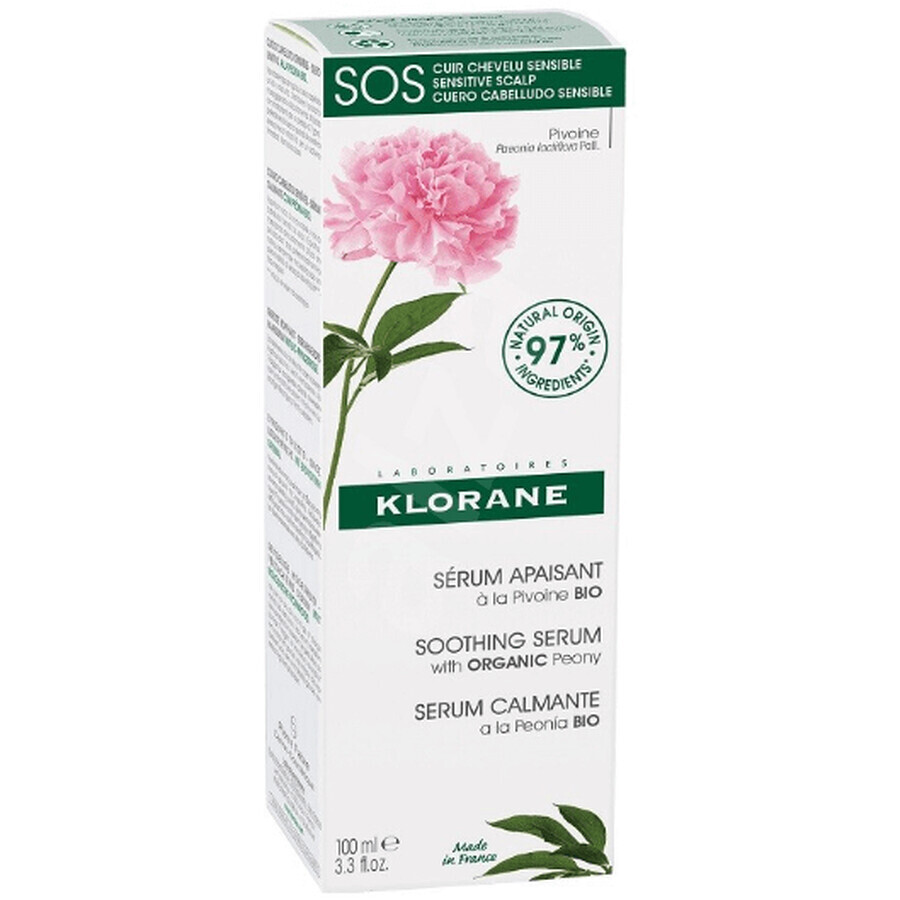 Klorane Siero lenitivo al cuoio capelluto sensibile SOS SOS SOS bio 100 ml