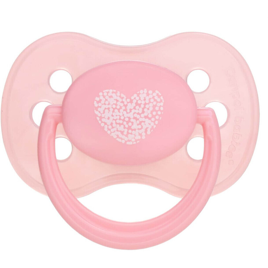 Canpol babies Silicone pacifier with round cherry tip 6-18m, pastel green