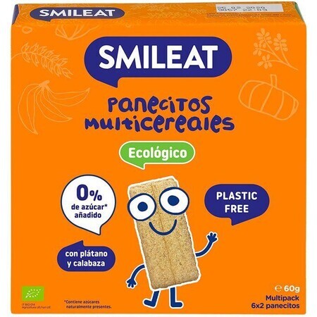 Smileat Biologische meergranen koekjes 60 g