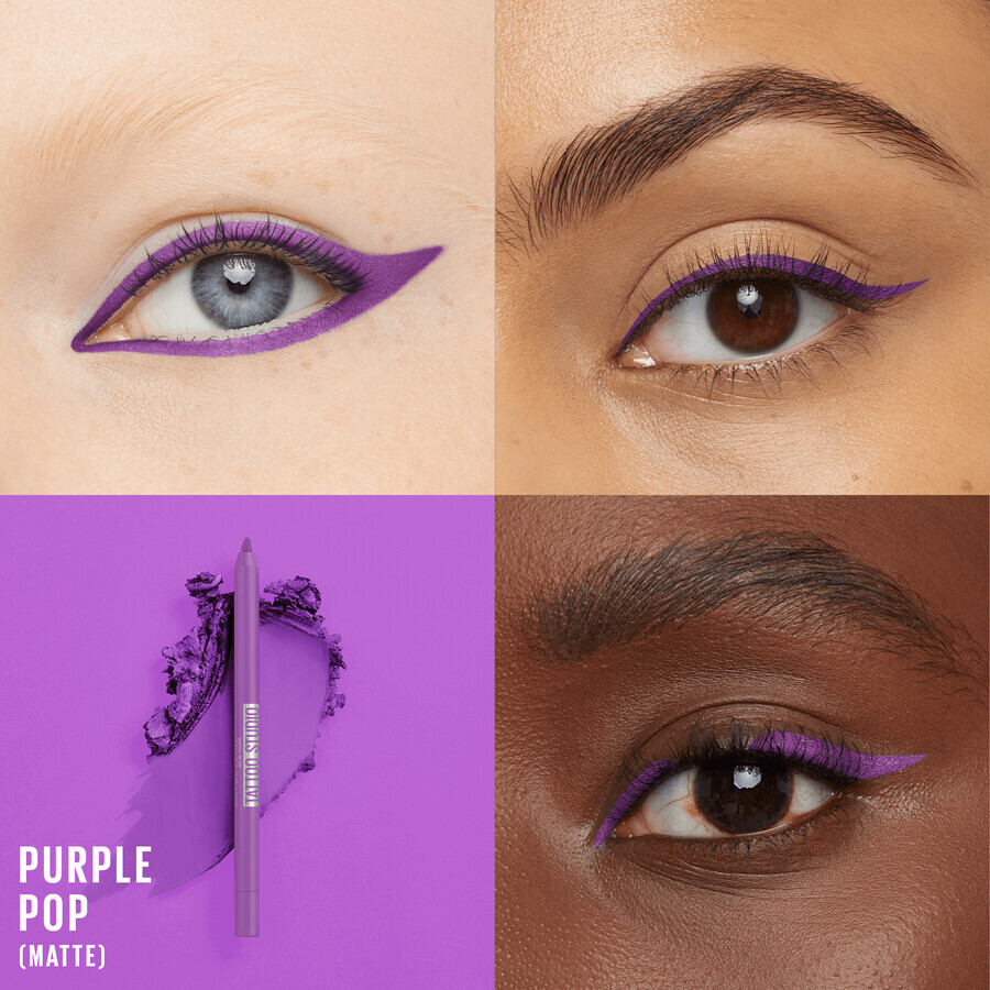 Maybelline New York Tatoo Tatoo Purple Pop Lápiz de Gel