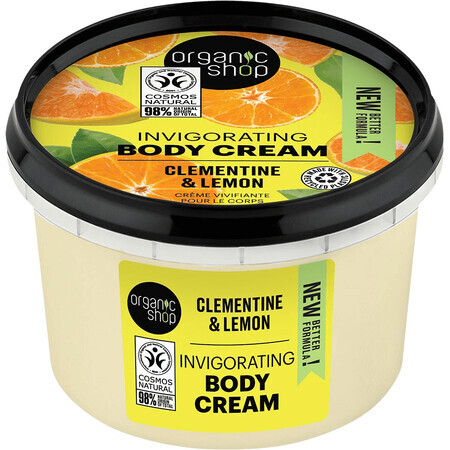 Organic Shop Crème vivifiante pour le corps Clémentine et citron 250 ml