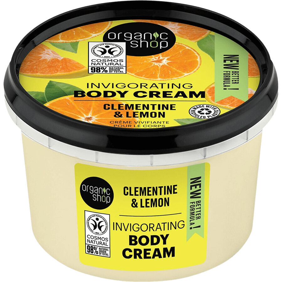 Organic Shop Crème vivifiante pour le corps Clémentine et citron 250 ml