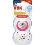 Nuk Soother Star Den&Night 6-18 m rose 2 pcs