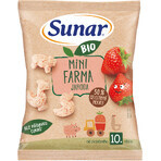 Sunar BIO baby chips mini ferme fraise 10m+, 18 g