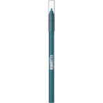 Maybelline New York Tattoo Lápiz de ojos de gel 814 Blue Disco Eye Pencil, 1,3 g