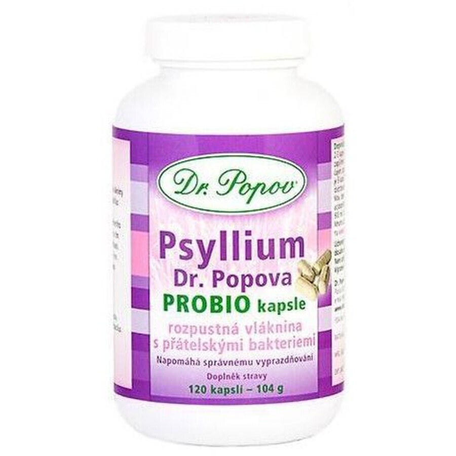 Dr Popov Psyllium Probio 120 gélules