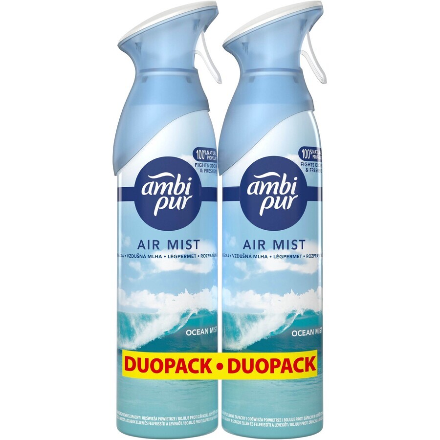 AmbiPur Ocean Mist Deodorant Spray 2 x 185 ml