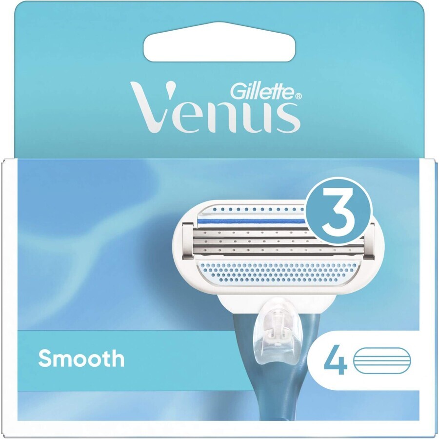 Gillette Venus têtes de remplacement Venus Smooth 4 pcs