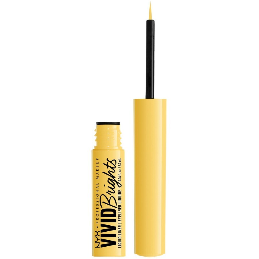 NYX Professional Makeup Vivid Bright Liquid Liner 03 Had Me At Yellow vloeibare eyeliner, 2 ml