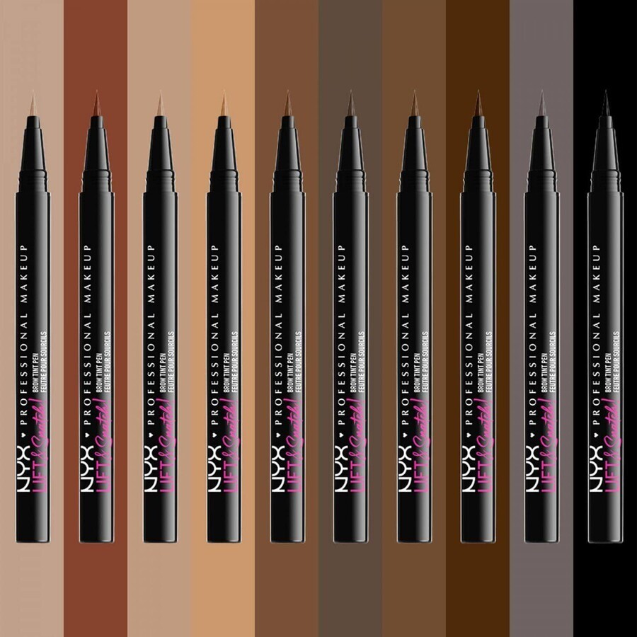 NYX Professional Makeup Lift N Snatch Brow Tint Brow Tint Pen Fijador de Cejas - 07 Brunet 1 ml