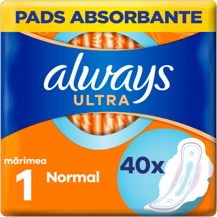 Always Ultra Normal Maandverband met vleugels 40 stuks