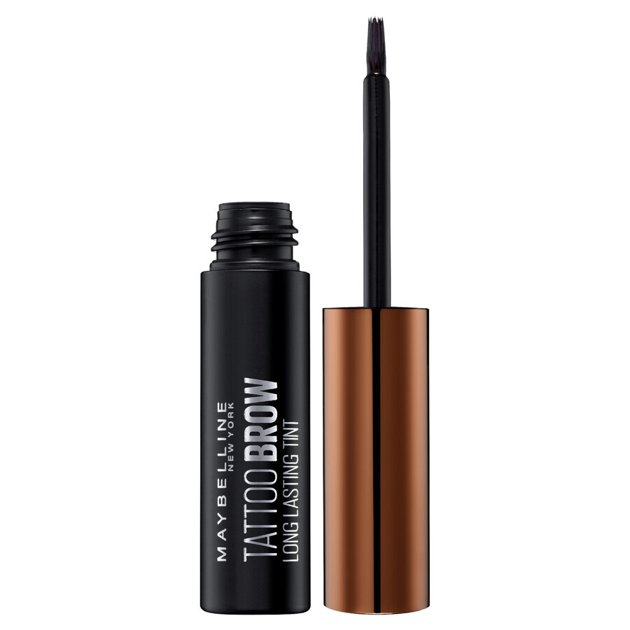 Maybelline New York Brow Tattoo Marrón Medio color de cejas semipermanente 02, 4,6 g