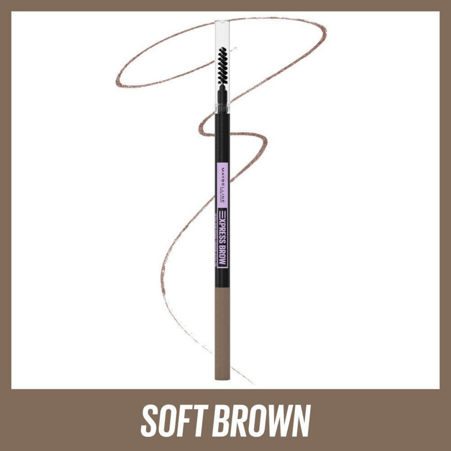 Maybelline New York Brow Lápiz de cejas ultra fino 02 Marrón suave 4 g