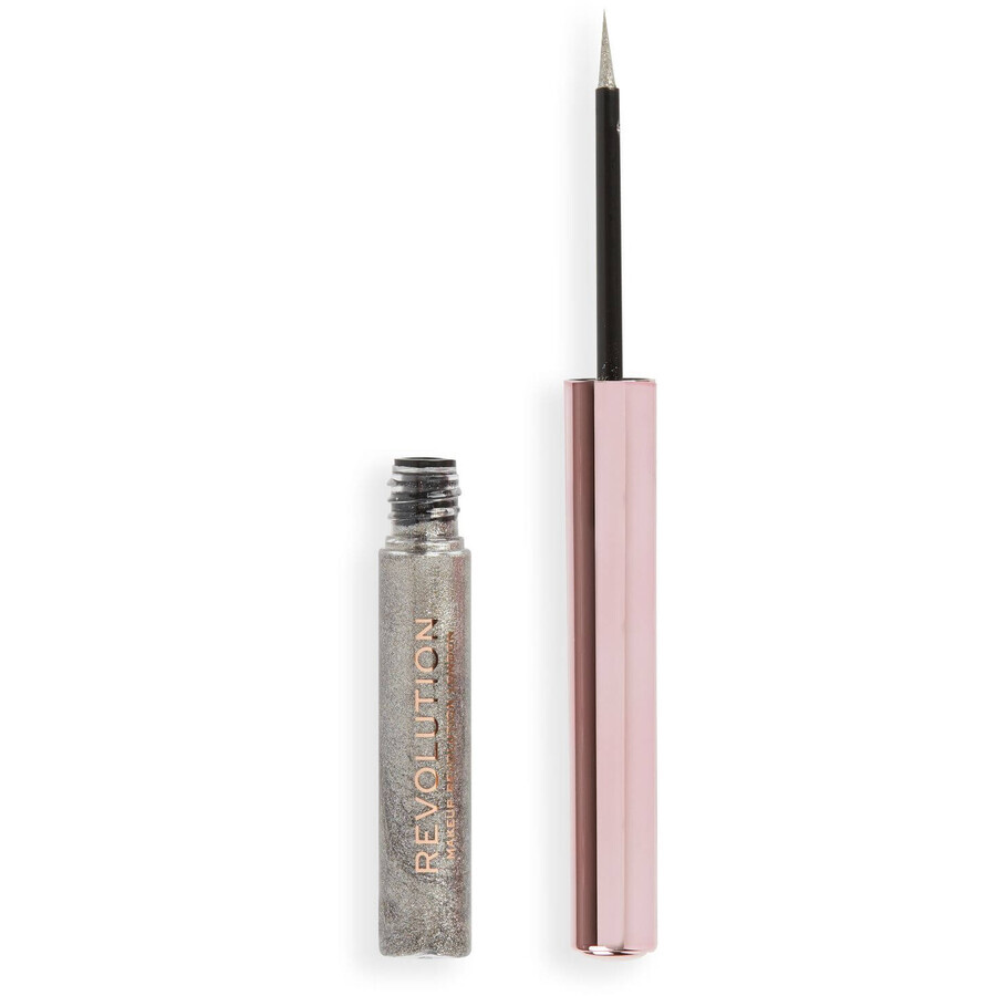 Revolution Super Flick Liquid Eyeliner Zilver Eyeliner 2.4 ml