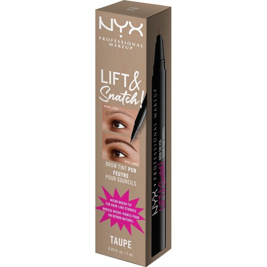 NYX Professionele Make-up Lift N Snatch Wenkbrauw Tint Wenkbrauw Fixer - 03 Taupe 1 ml