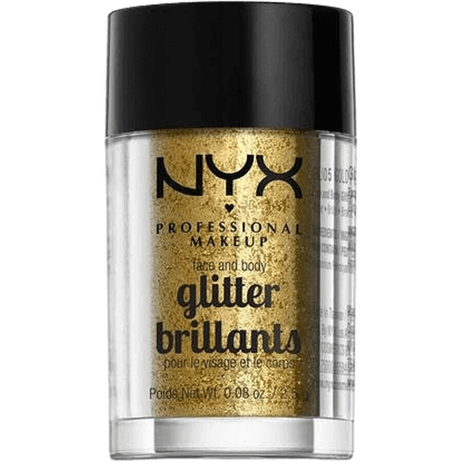 NYX Professional Makeup Gesicht & Körper Glitter Glitter - Gold 2,5 g