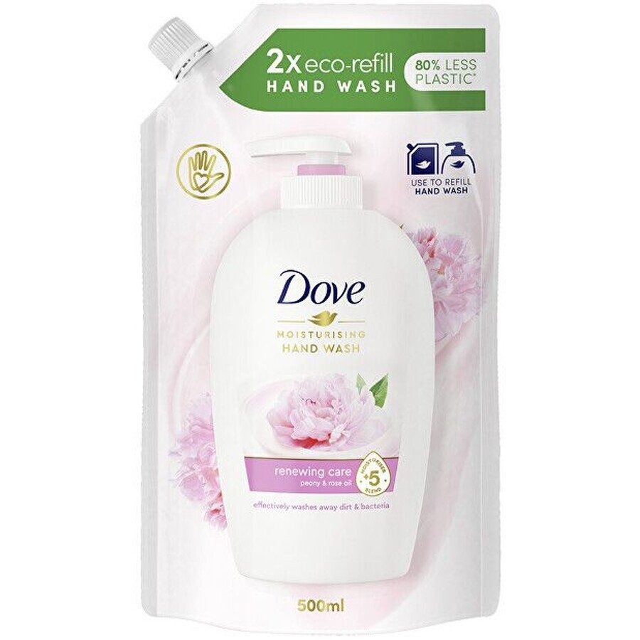 Dove Pioenroos Vloeibare Zeep Navulling 500 ml