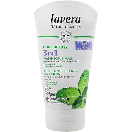 Lavera 3in1 cleansing & exfoliating & mask, Face 125 ml