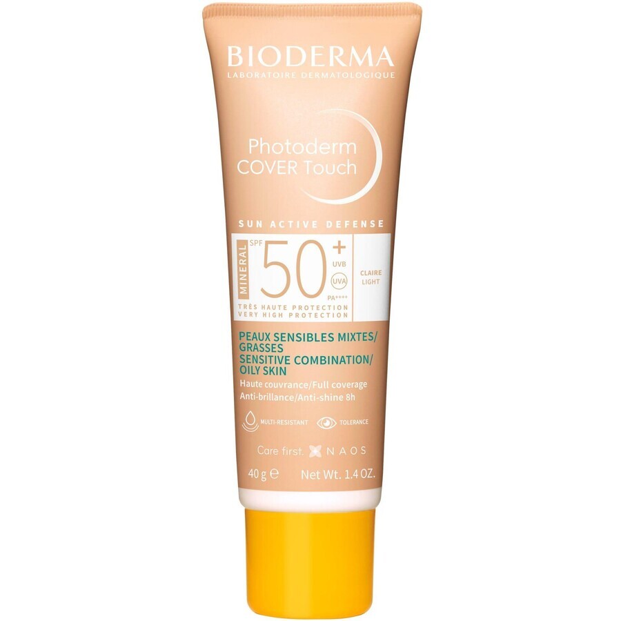 Bioderma Photoderm Photoderm Cover Touch Mineral Ligero SPF 50+, 40 g